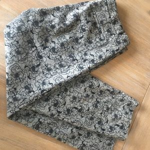Banana Republic floral print trousers